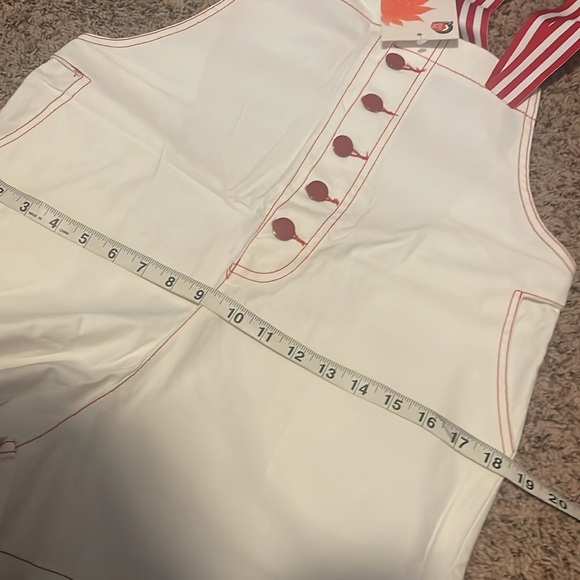 White & Red Overalls - Picture 7 of 7